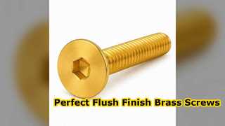 Premium Brass Countersunk Screws Flush Finish Solution